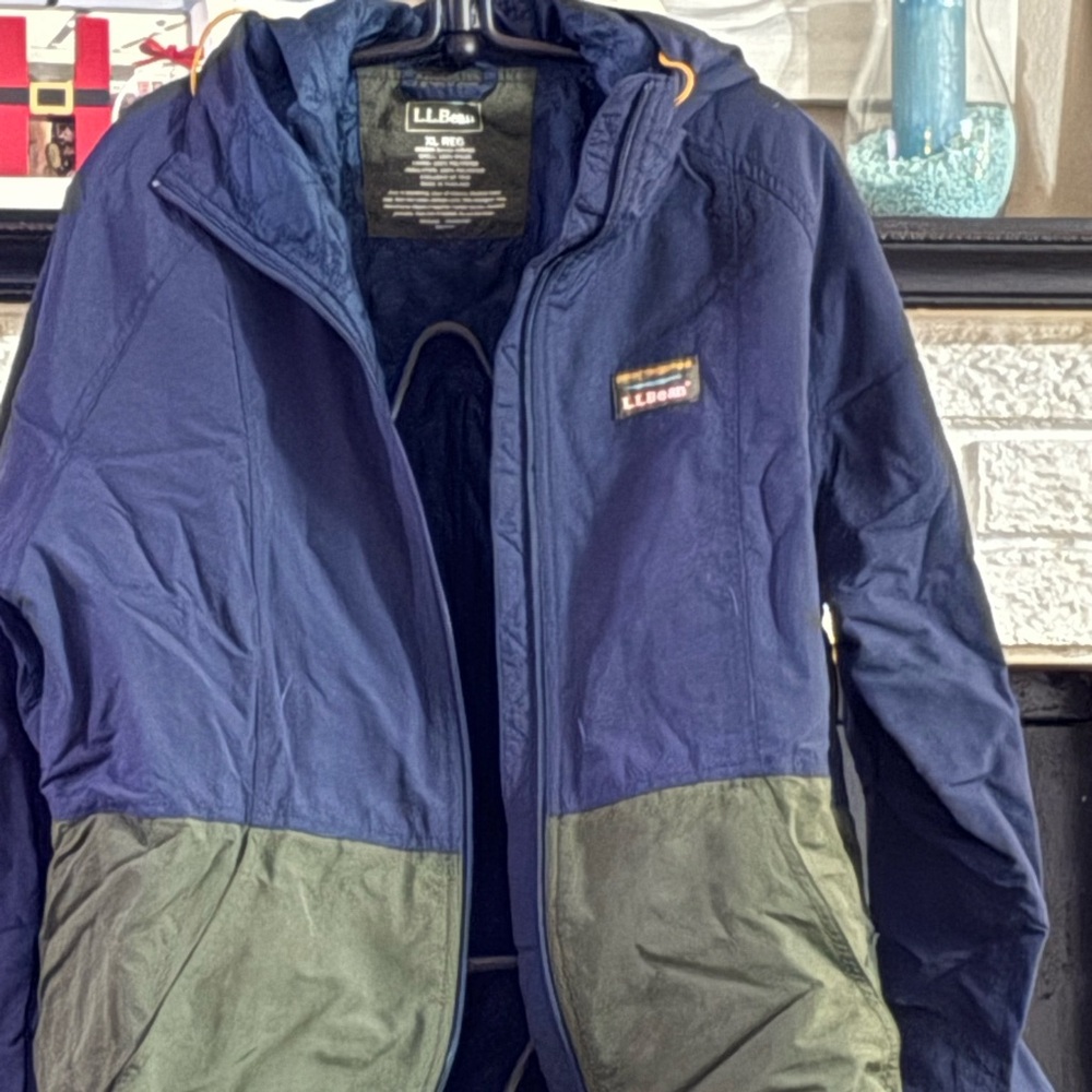 L.L. Bean Blue and Green Utility Jacket